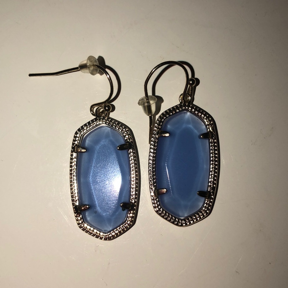 AUTHENTIC Kendra Scott mini earrings light blue